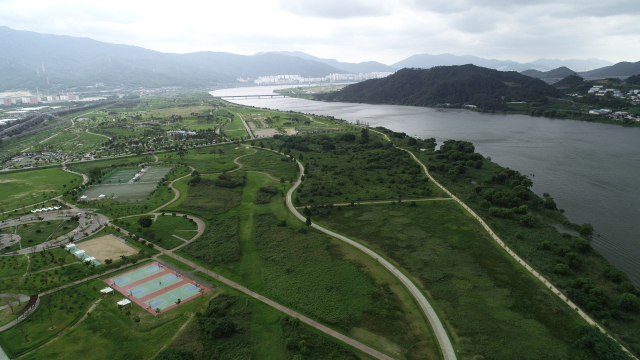 낙동강 하천기본계획변경에 양산시의 건의안이 대거 반영되면서 시설 업그레이드에 청신호가 켜진 황산공원. 양산시 제공