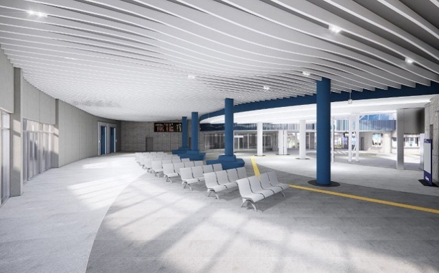 여수엑스포역 여객 대기장소는 천장 구조물을 여수 바다를 형상화한 곡선 형태로 시공해 여수엑스포역의 역동성을 상징적으로 표현할 계획이다. 국가철도공단 제공