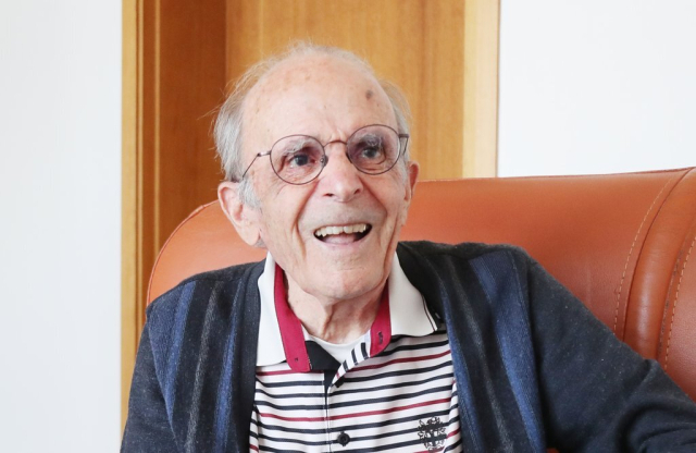 두봉 주교가 2023년 6월 6일 경북 의성군에 있는 천주교의 한 공소에서 연합뉴스와 인터뷰를 하던 중 미소를 짓고 있다. 연합뉴스