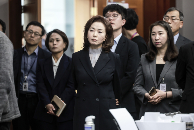 국민의힘 김민전 의원이 10일 경기 과천시 중앙선거관리위원회에서 열린 21대 대선 (사전)투·개표 절차 시연회에 참석해 있다. 연합뉴스