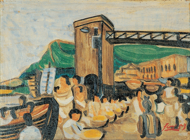 김종식의 '자갈치 제빙회사'. 부산시립미술관 제공