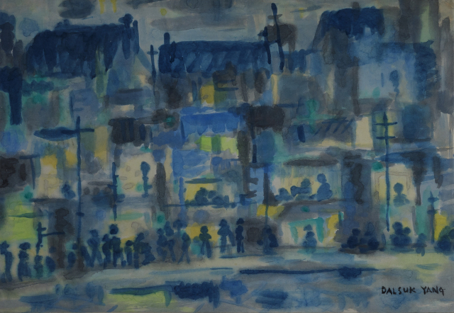 양달석의 '판자촌'. 부산시립미술관 제공