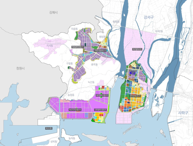 ‘부산형 분산특구’ 위치도. 부산시 제공