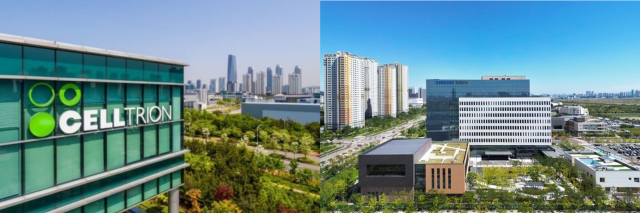 셀트리온, 삼성바이오로직스 사옥 사진=각 사