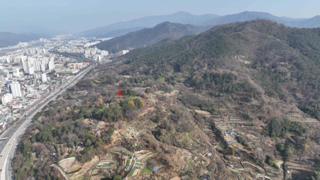 경남도 지정 유산 지정에 나서는 다방동 패총 전경. 양산시 제공