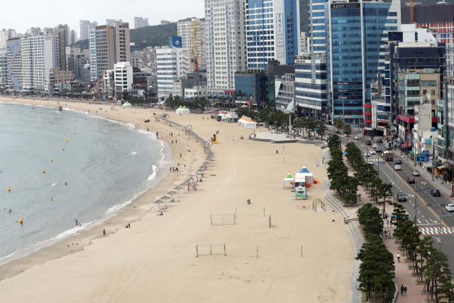 부산 수영구 광안리해수욕장 전경. 부산일보 DB