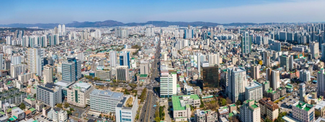 울산시 남구 삼산동과 신정동 일대 시가지 모습. 울산시 제공