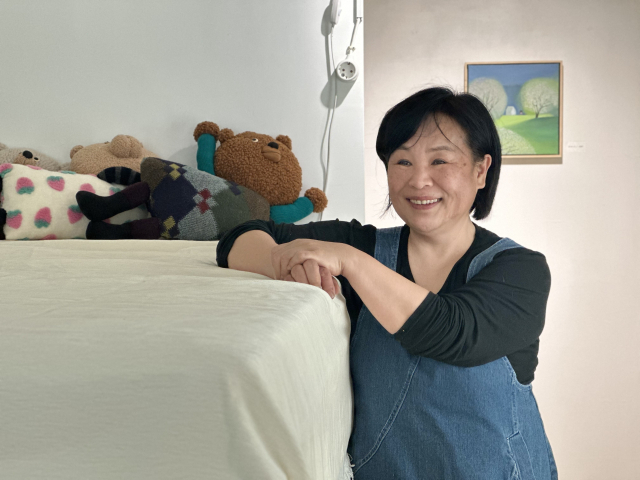 18-1갤러리에서 만난 오소영 작가. 김은영 기자