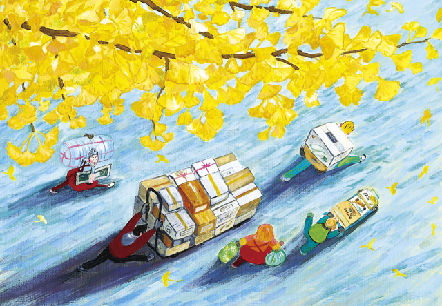 청수마트에는 각 분야에서 최선을 다하는 사람들이 있다. <우리 동네 청수 마트>의 삽화. 이야기꽃 제공