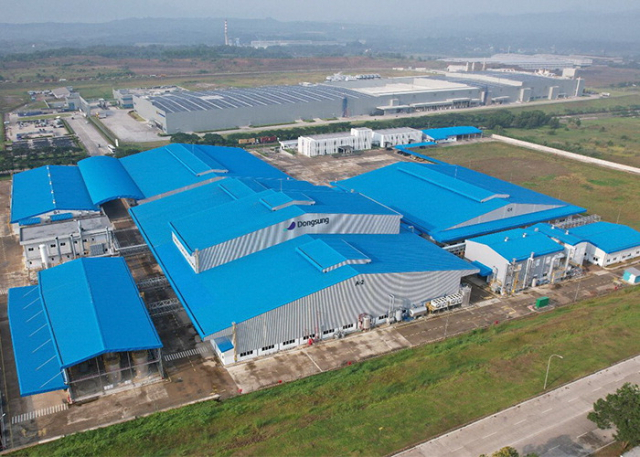 인도네시아 까라왕 지역에 동성케미컬이 새로 구축한 폴리우레탄 공장. 동성케미컬 제공