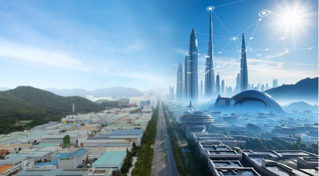 경남 창원국가산단의 미래 모습을 담은 그래픽. 창원시 제공