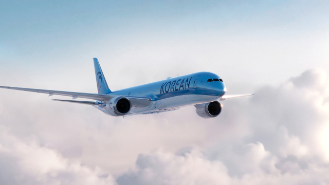 국내 항공사들이 환율과 유가 하락 수혜를 보고 있다. 사진은 대한항공 항공기. 대한항공 제공.