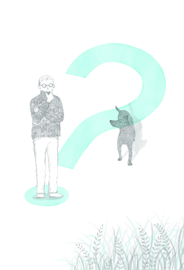 매일 똑같은 일상이라도 순간의 기쁨에 몰입하는 개의 삶에서 행복의 의미를 깨닫는다. 책 속 삽화. 추수밭 제공