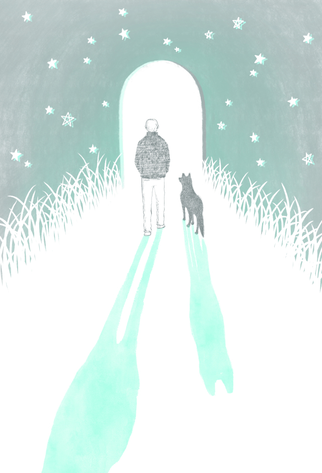 매일 똑같은 일상이라도 순간의 기쁨에 몰입하는 개의 삶에서 행복의 의미를 깨닫는다. 책 속 삽화. 추수밭 제공