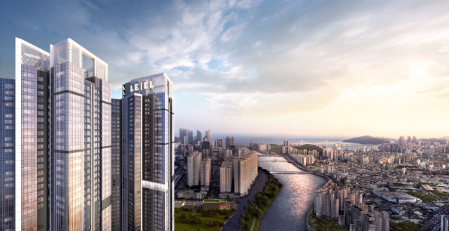 르엘 리버파크 센텀 조감도. 백송홀딩스 제공