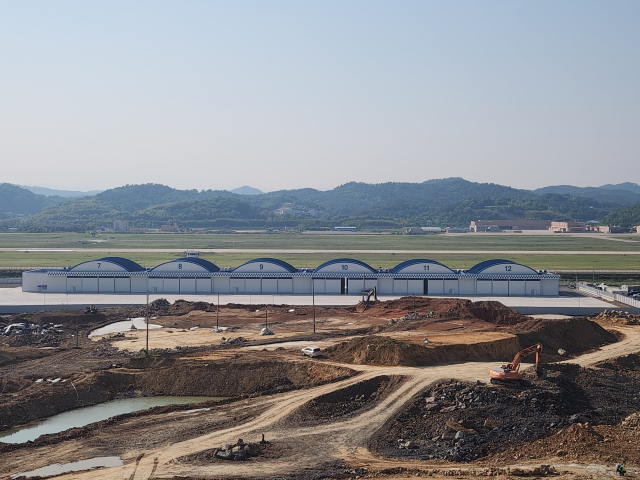 MRO 전문 산업단지로 조성 중인 경남 사천시 용당일반산단 전경. 현재 공정률은 85% 수준이다. 사천시 제공