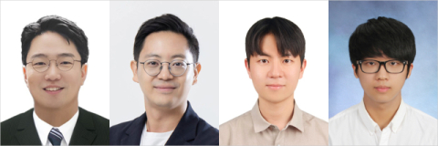 사진 왼쪽부터 이건희 부산대 교수, 박성준 서울대 교수, 이윤흠 카이스트 박사과정생, 서현엽 카이스트 박사과정생