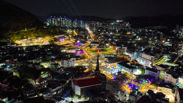 삼도수군통제영 야경. 통영시 제공