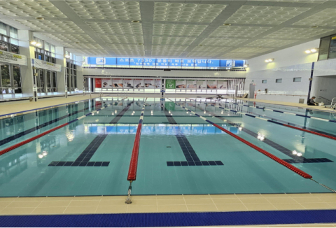 기장군 국민체육센터가 보수보강 공사를 완료하고 재개장했다.