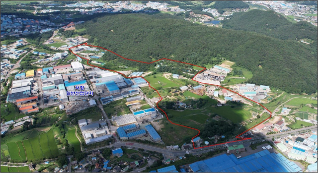주남산단이 조성될 예정지 전경. 양산시 제공