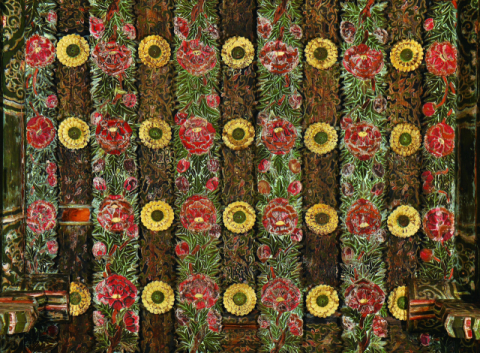 양산 통도사의 대웅전 천정 단청. 노재학 제공