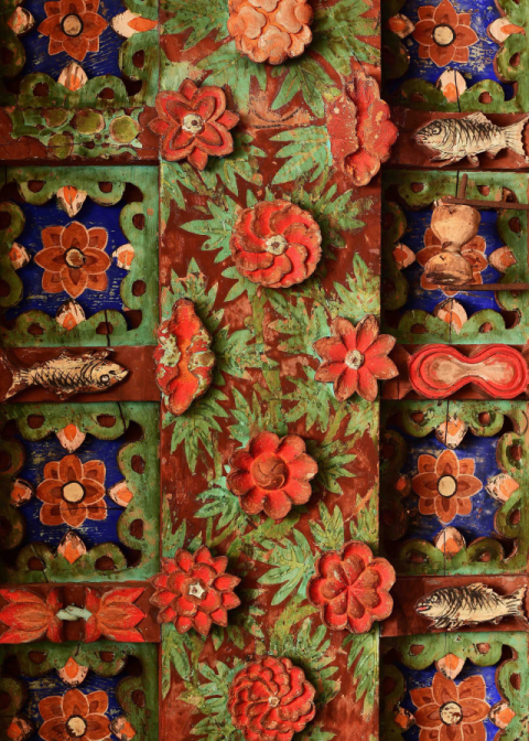 부산 범어사 팔상 독성 나한전 천정. 노재학 제공