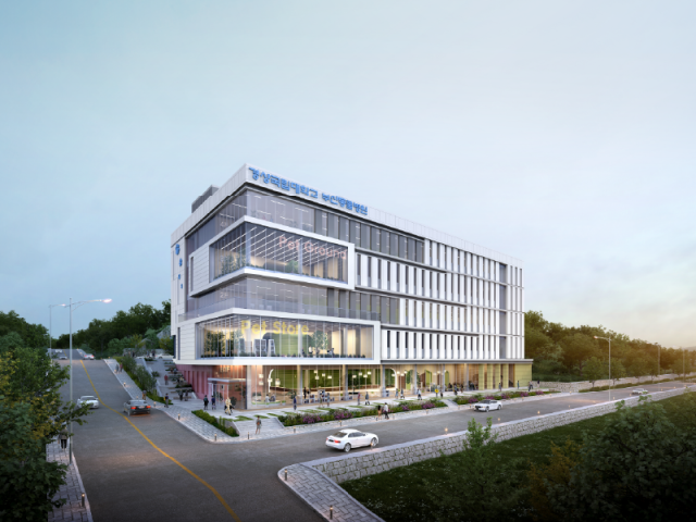 부산 남구 동명대 교내에 들어설 경상국립대 대학동물병원 조감도. 부산시 제공