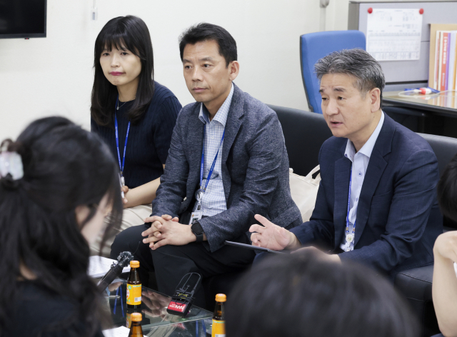 부산시교육청이 5일 교육청 기자실에서 리박스쿨 관련 전수조사 결과를 발표하고 있다. 정대현 기자 jhyun@