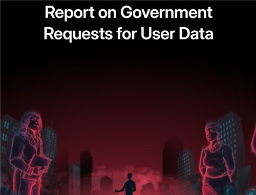 정부의 사용자 정보 제공 요청 분석 보고서. 서프샤크 보고서 캡처. 연합뉴스