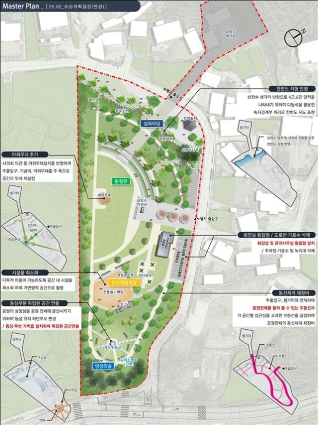 오는 8월 착공에 들어가는 삼장수 마을 관광 자원화 사업 조감도. 양산시 제공