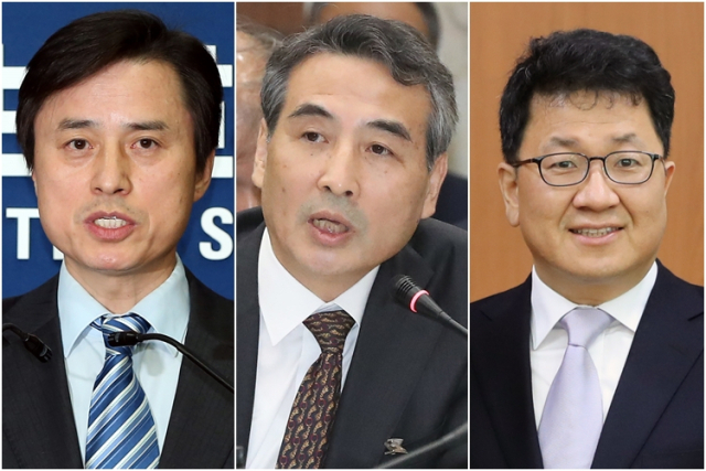 더불어민주당은 12일 이른바 '3대 특검법'(내란특검법·김건희특검법·채상병특검법)에 따른 특별검사 후보자로 조은석 전 감사원장 직무대행(왼쪽부터), 민중기 전 서울중앙지방법원장, 이윤제 명지대 교수 등 3인을 추천했다. 연합뉴스