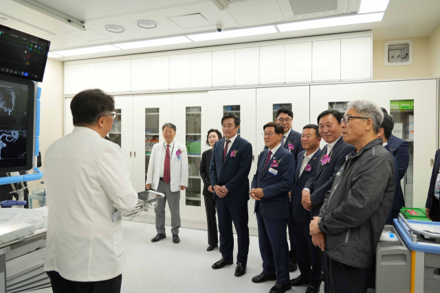 동남권원자력의학원은 13일 오후 3시, 병원동 3층 심·뇌혈관센터에서 심·뇌혈관센터 개소식을 개최했다. 동남권원자력의학원 제공