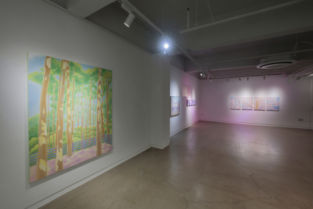 셀라스 지하 1층 쏠트갤러리에선 대표가 직접 발굴한 부산 지역 작가의 기획 전시가 이어진다. 양서윤 작가의 개인전 모습. 정대현 기자 jhuyn@