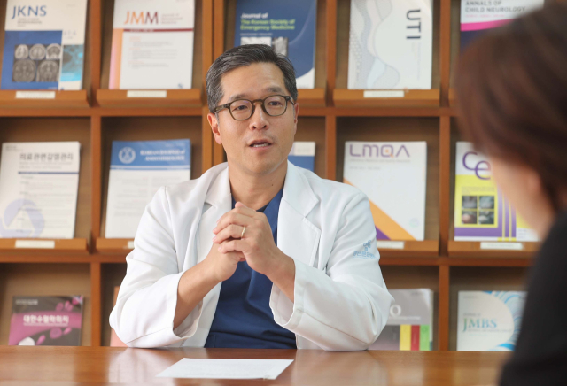 구자성 은성의료재단 이사장. 이재찬 기자 chan@