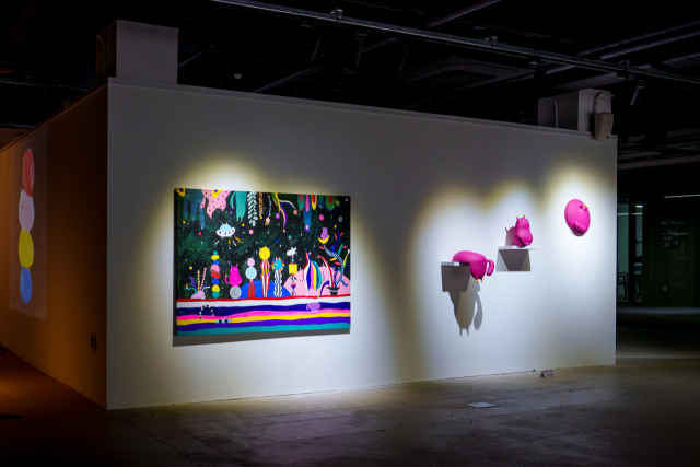 서울문화재단에서 연 이정윤 작가 그림과 조각 전시회. 작가 제공