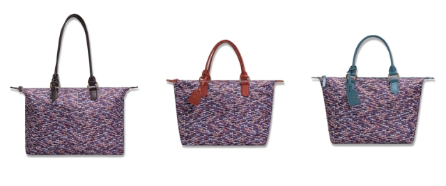 형지에스콰이아가 부산 텍스타일 디자인 브랜드 보다라와 협업한 포트백 에디션 가방제품. 형지에스콰이아 제공