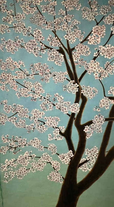 안정애 ‘벚나무 연작 16-1’. <정원의 책>에 나오는 그림. 한겨레출판 제공