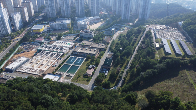 지난달 신도시정수장 증설공사 2차분 사업이 완료돼 3차분 공사에 들어갔다. 양산시 제공