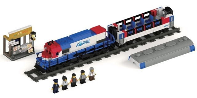 코레일유통이 출시한 열차모형과 철도역 모형 블록이 인기를 끌고 있는 가운데, 올해 상반기 가장 많이 팔린 블록은 ‘뉴 무궁화호’로 집계됐다. 코레일유통 제공