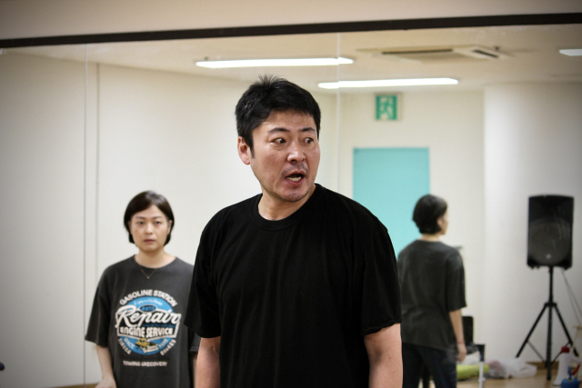 7월 12~13일 호러 스테이지 페스티벌 무대에 오르는 드렁큰씨어터의 '최저인간' 연습 장면. 드렁큰씨어터 제공