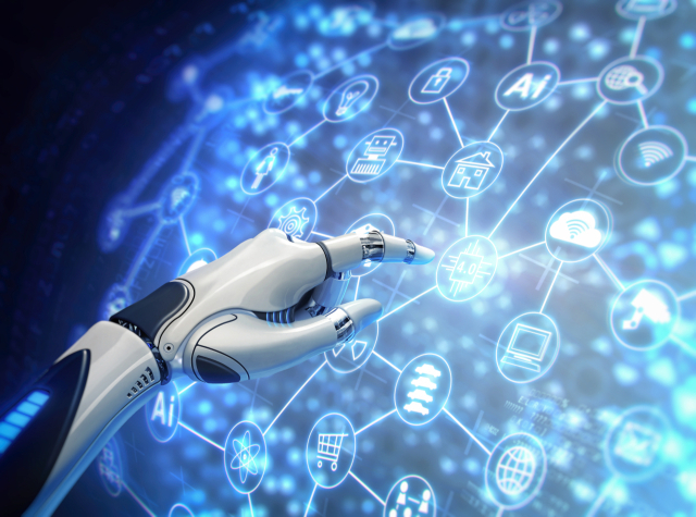 인공지능(AI)과 블록체인 기술을 융합한 이미지. 이미지투데이