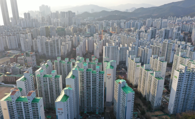 부산 해운대구 해운대그린시티(옛 해운대 신도시) 아파트 단지 전경. 부산일보DB