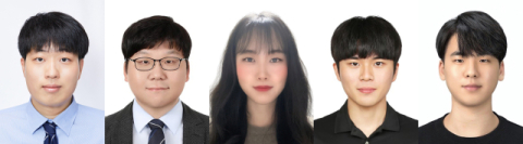 연구진-왼쪽부터 김채빈 위정재 정소담 윤여명 문호준