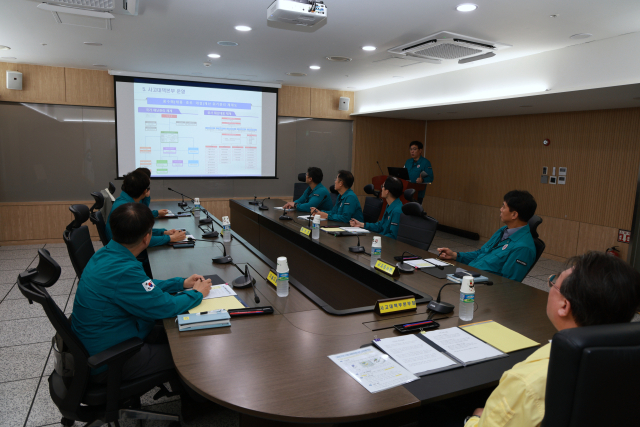 한국가스안전공사는 집중호우에 대응하기 위한 긴급상황판단회의를 본사 종합상황실에서 개최했다. 가스안전공사 제공