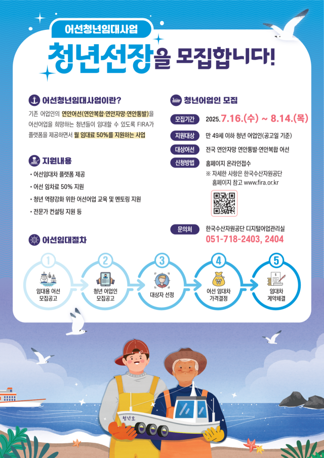 청년어업인 선발 포스터. 수산자원공단 제공