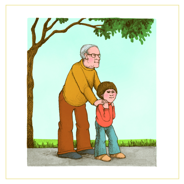 토미 드 파올라 <오른발, 왼발>. 보비가 보브 할아버지의 걷기를 돕고 있다. 비룡소 제공