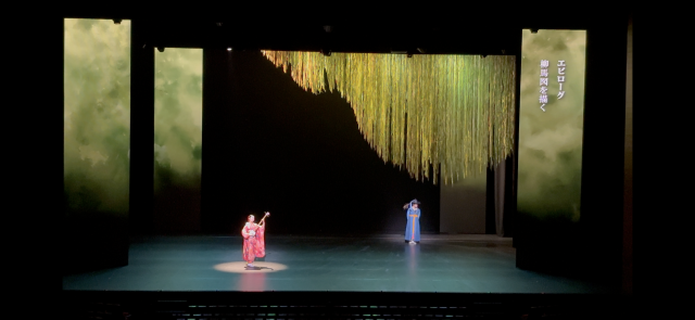 지난 19~20일 일본 요코하마 KAAT가나가와예술극장 홀에서 선보인 국립부산국악원의 무용극 '춤, 조선통신사 유마도를 그리다’ 공연 모습. 국립부산국악원 제공