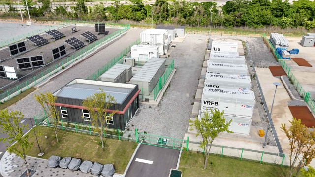 나주 혁신도시에 구성중인 마이크로그리드(MG) 실증장. 한전 제공