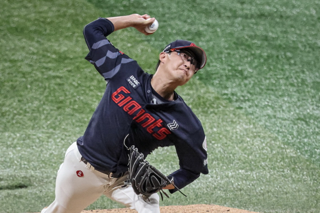 롯데 자이언츠 박세웅이 지난 23일 키움 히어로즈전에서 공을 던지고 있다. 롯데 자이언츠 제공