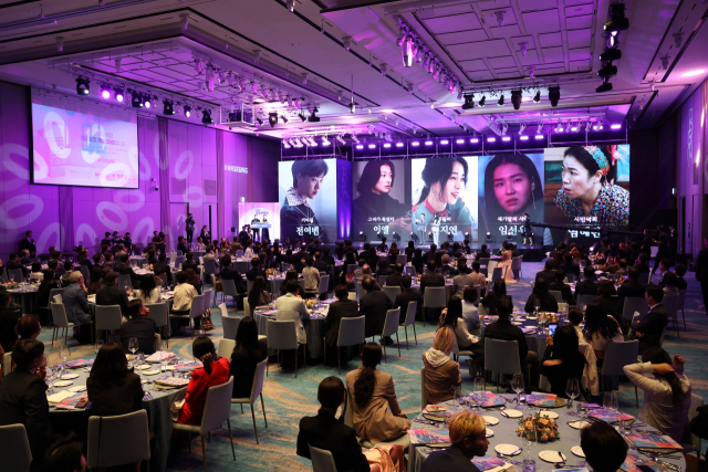 부일영화상 사무국이 올해 각 부문별 후보작과 후보자를 공개했다. 사진은 지난해 해운대구 시그니엘 부산에서 열렸던 ‘2024 부일영화상’ 시상식. 부산일보DB